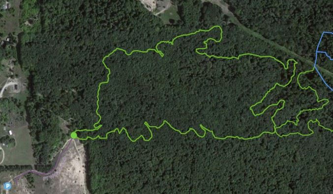 boyne forest trail double dog map